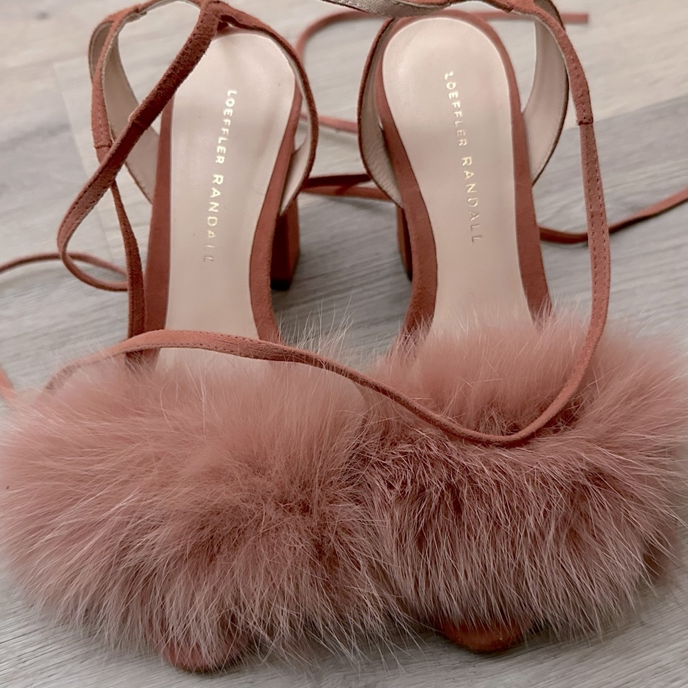 loeffler randall fur sandals